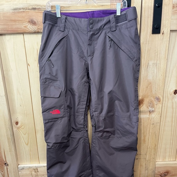 NorthFace Women’s Size Medium Insulated Hyvent Gray Ski/Winter Pants ColdOutdoor - Picture 1 of 12
